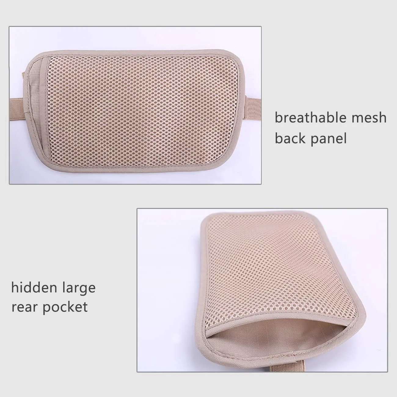 Slim RFID Blocking Hidden Travel Wallet Passport Holder