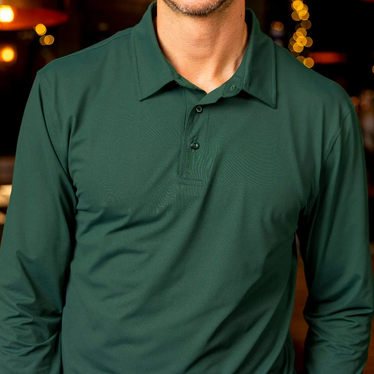 Smoke Pine – Commuter Long Sleeve Polo