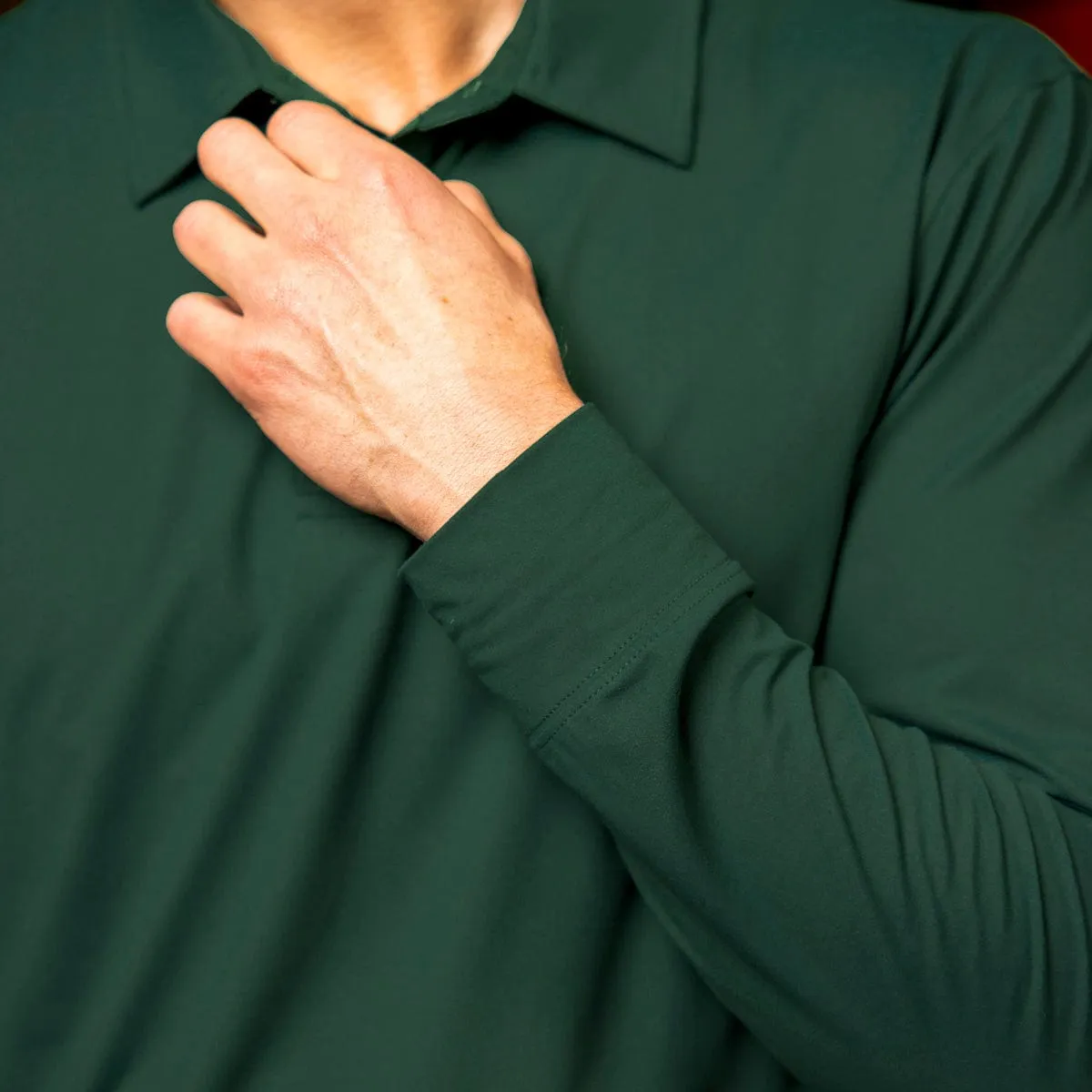 Smoke Pine – Commuter Long Sleeve Polo