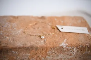 Solstice Sunrise Gold Pearl Bracelet