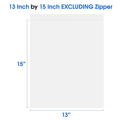 Spartan Industrial - 10” X 13” (200/500 Pack) 2 Mil Clear Reclosable Zip Plastic Poly Bags with Resealable Lock Seal Zipper