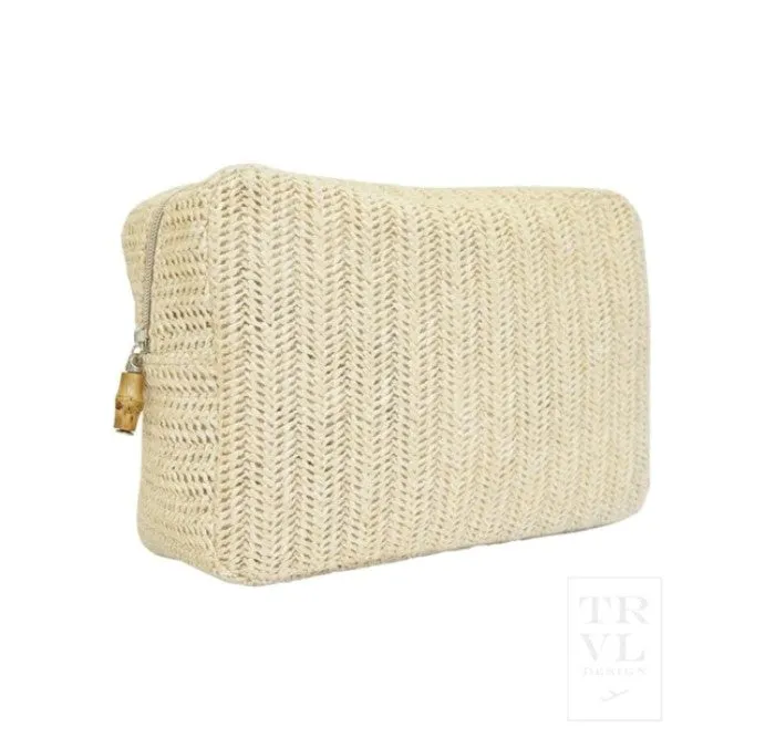 Straw Sand Big Glam Toiletry Bag