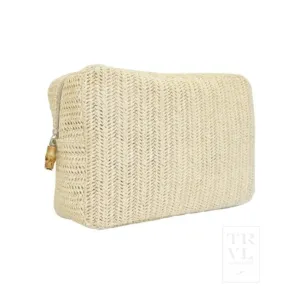 Straw Sand Big Glam Toiletry Bag