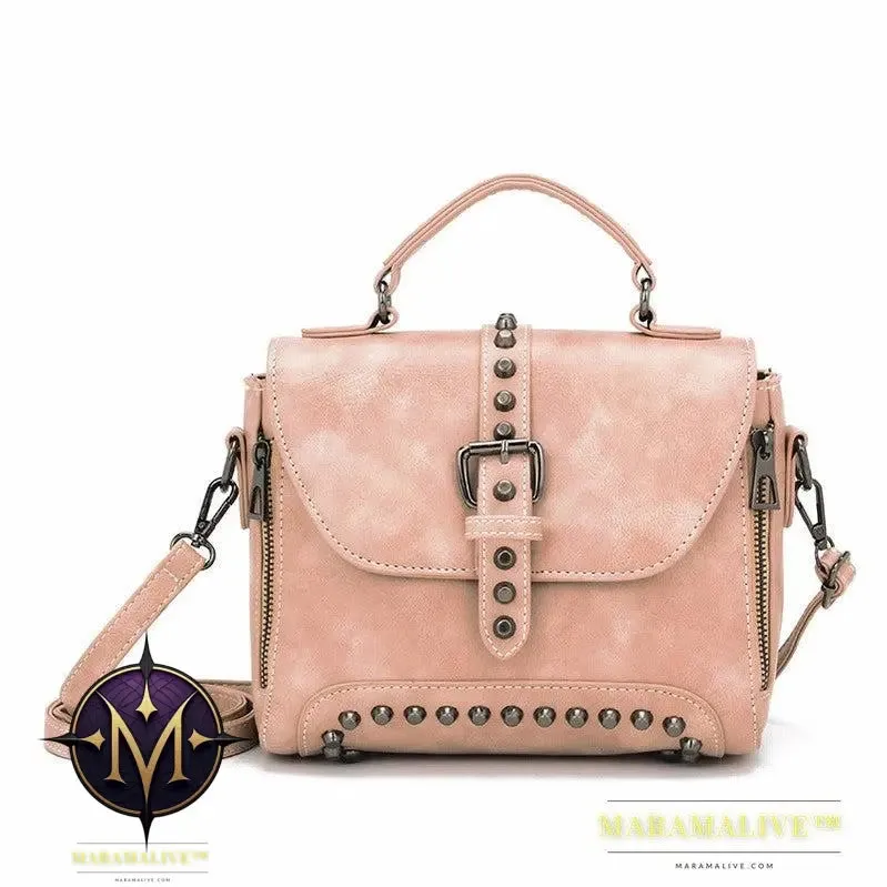 Studded bag female bag messenger bag