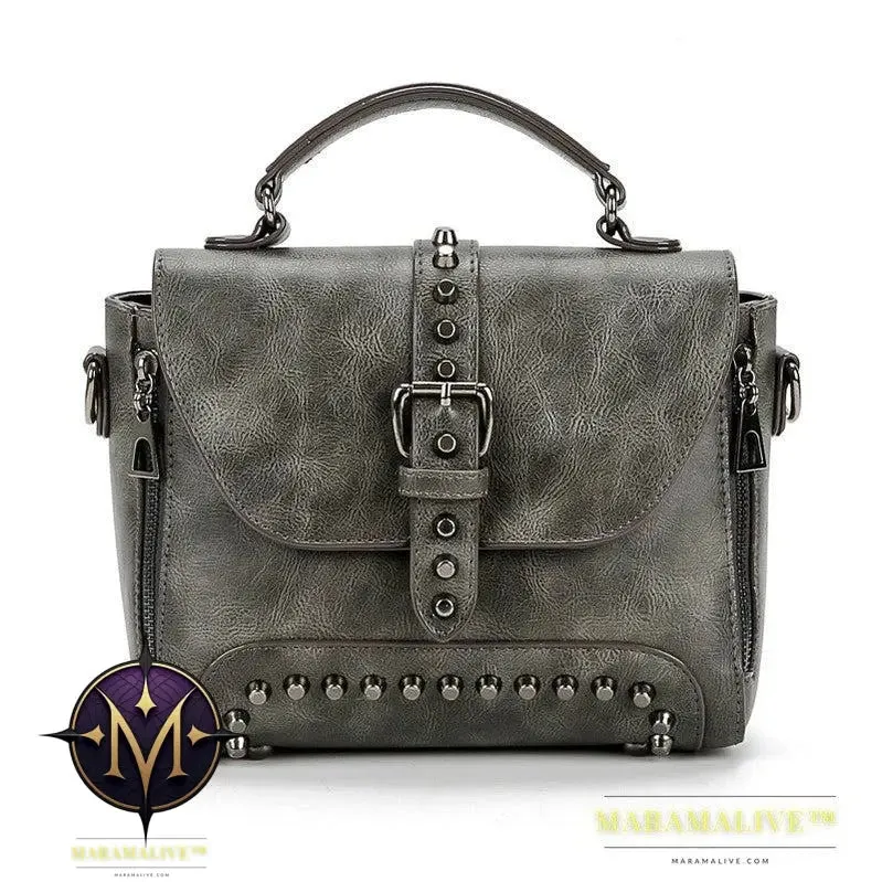 Studded bag female bag messenger bag