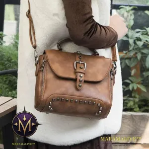 Studded bag female bag messenger bag