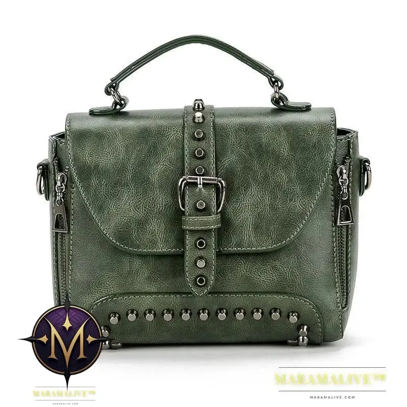 Studded bag female bag messenger bag