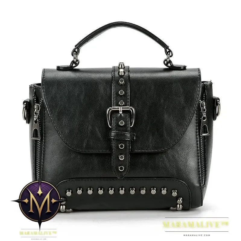 Studded bag female bag messenger bag