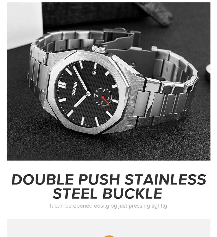 Stylish Business Class Waterproof SKMEI Watch | SKMEI 64