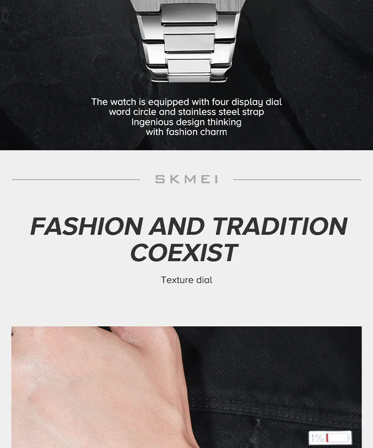 Stylish Business Class Waterproof SKMEI Watch | SKMEI 64