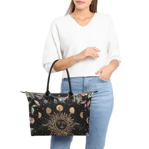 Suns, Moon Phases, Cottagecore Witch Bag, Classic 15 Inch Handbag