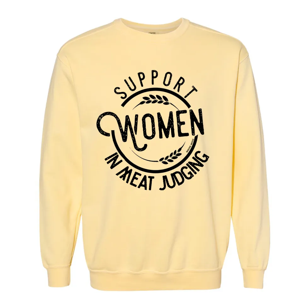 Support Women in Meat Judging Crewneck (S-3XL) - Multiple Colors!