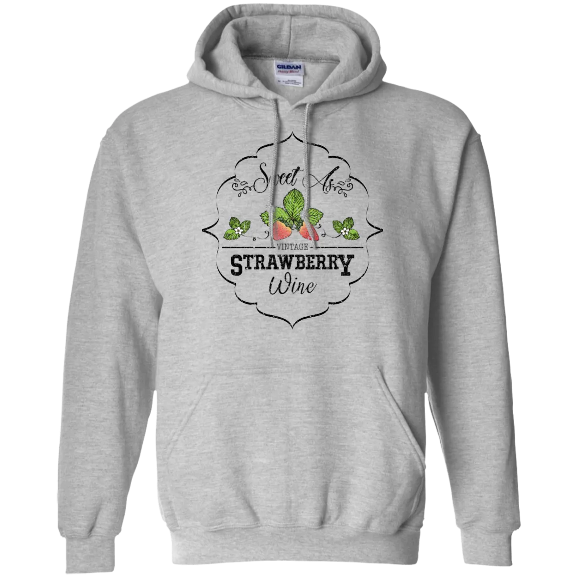 Sweet as Strawberry Wine Gildan Hoodie – Perfect for Cozy, Laid-Back Days