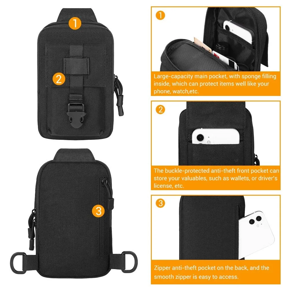 Tactical Chest Crossbody Men's Bag for Everyday Travel