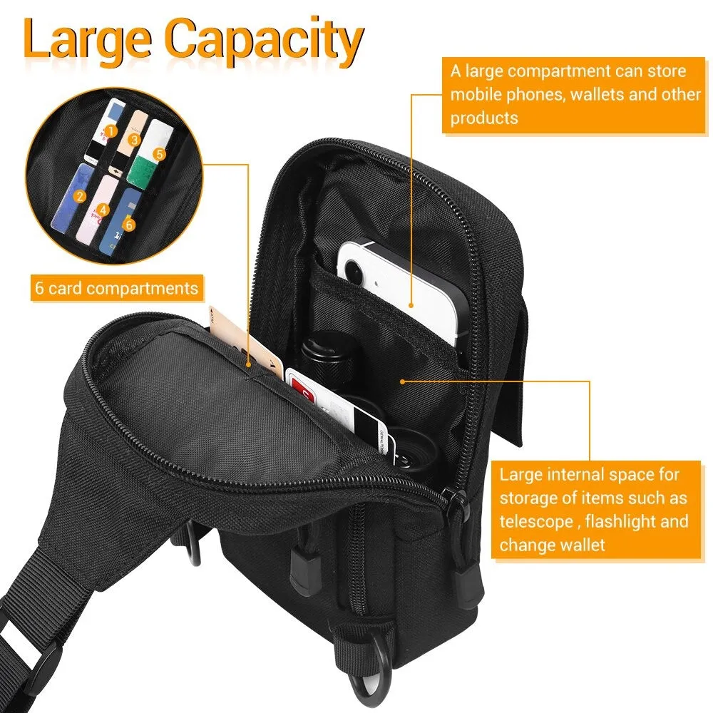 Tactical Chest Crossbody Men's Bag for Everyday Travel