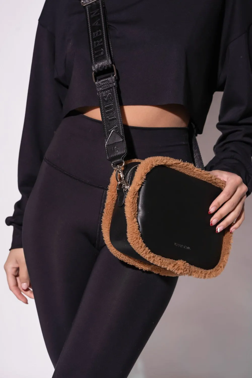 The Bond Shearling Cross-body - Caramel