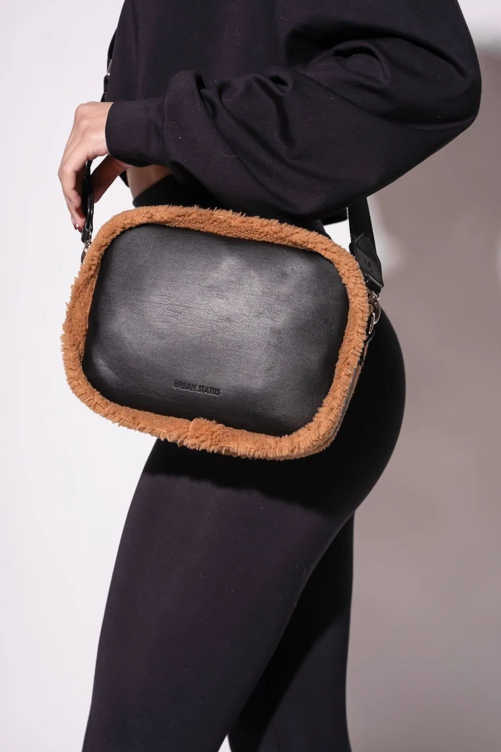 The Bond Shearling Cross-body - Caramel