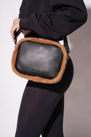 The Bond Shearling Cross-body - Caramel