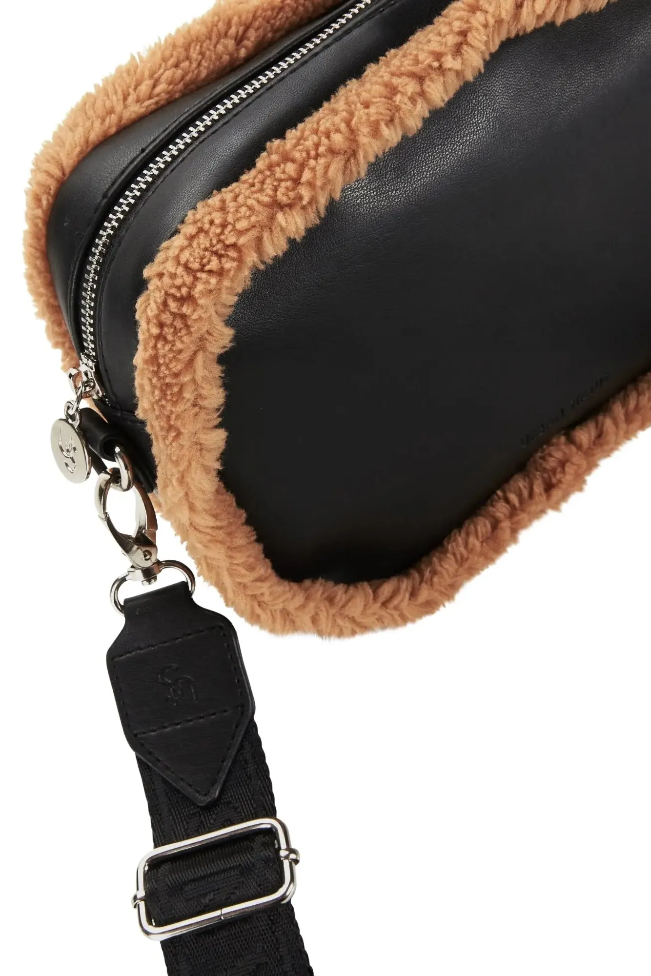 The Bond Shearling Cross-body - Caramel