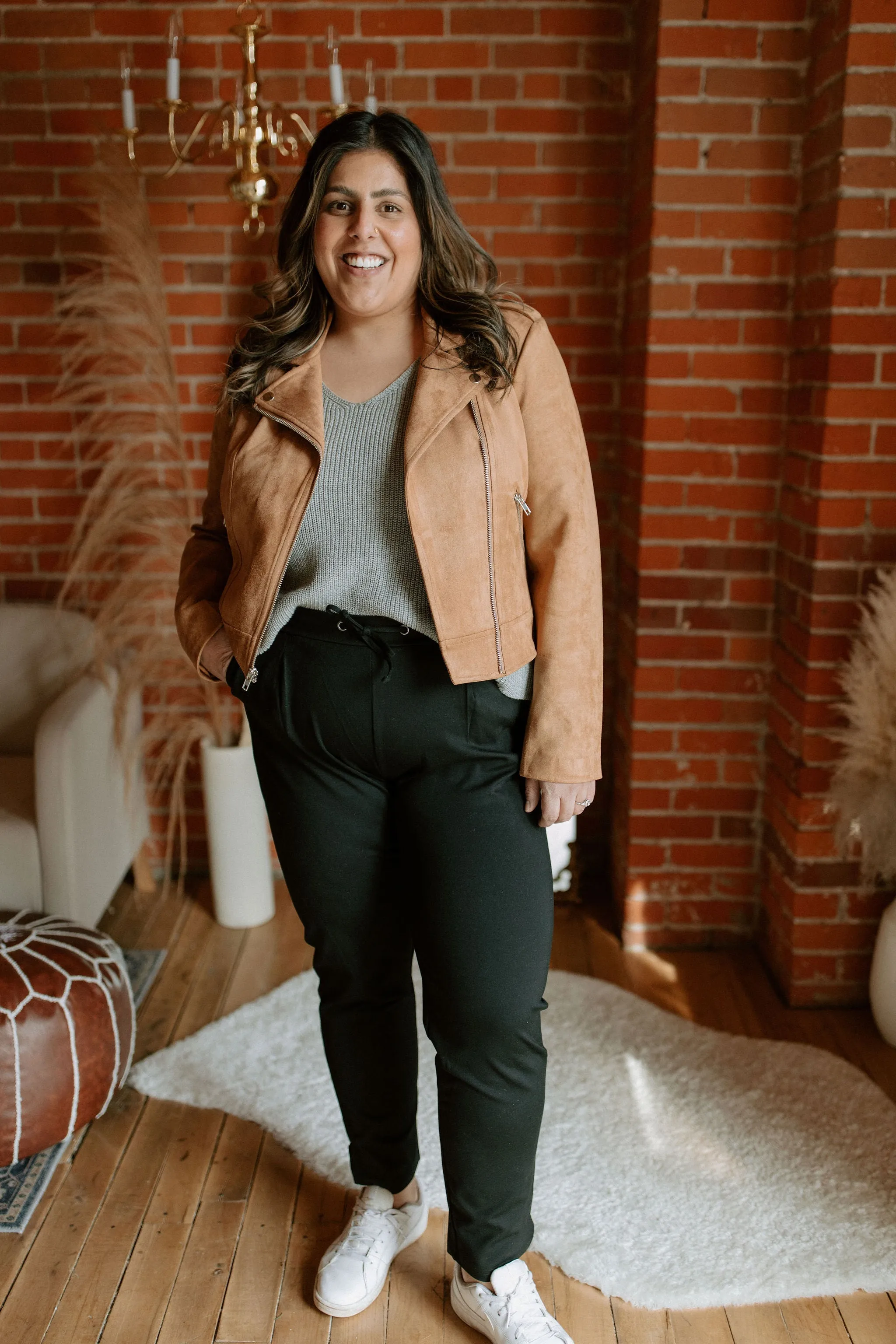 The Deidra Dressy Casual Pant - Black - PLUS