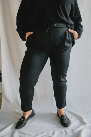 The Deidra Dressy Casual Pant - Black - PLUS
