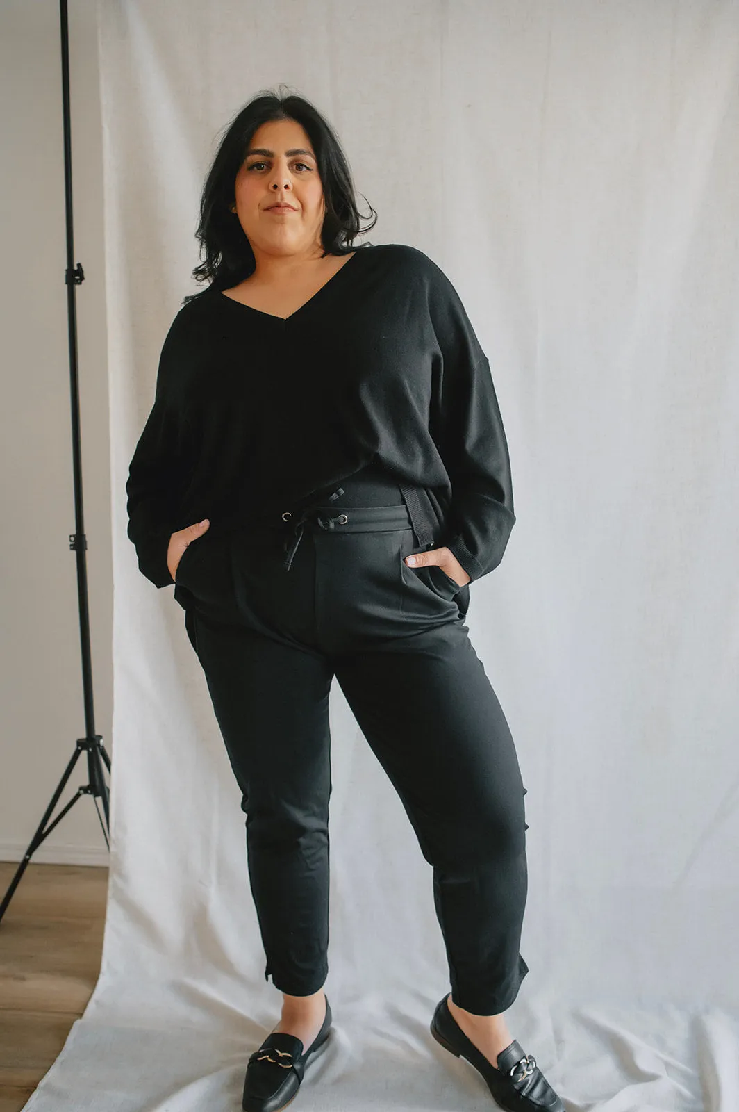 The Deidra Dressy Casual Pant - Black - PLUS