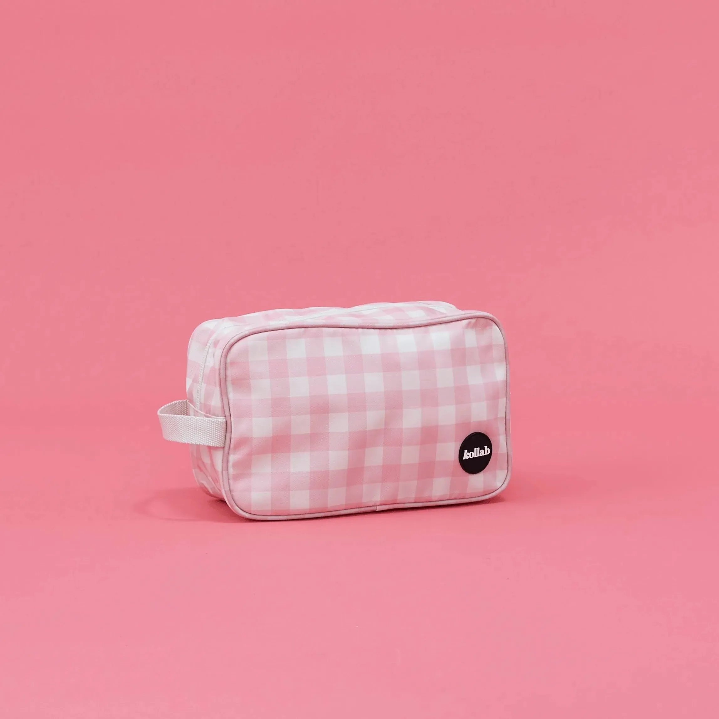 Travel Bag Candy Pink Check