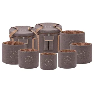 Travel Bag Set for 7 Chakra Crystal Singing Bowls