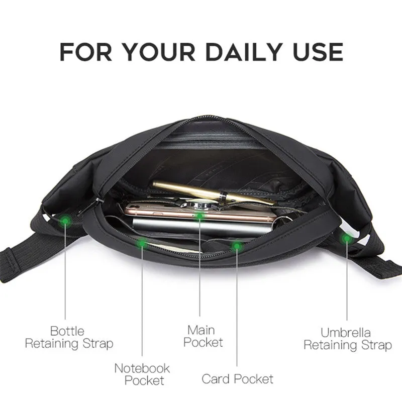 Unisex Casual Mini Hard Shell Chest Bag