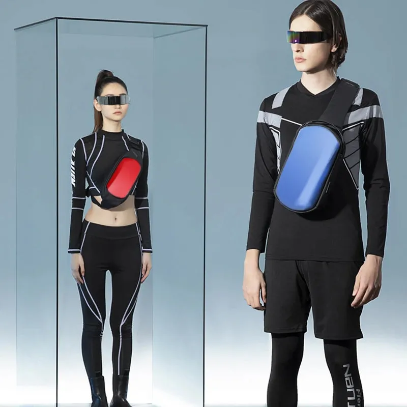 Unisex Casual Mini Hard Shell Chest Bag