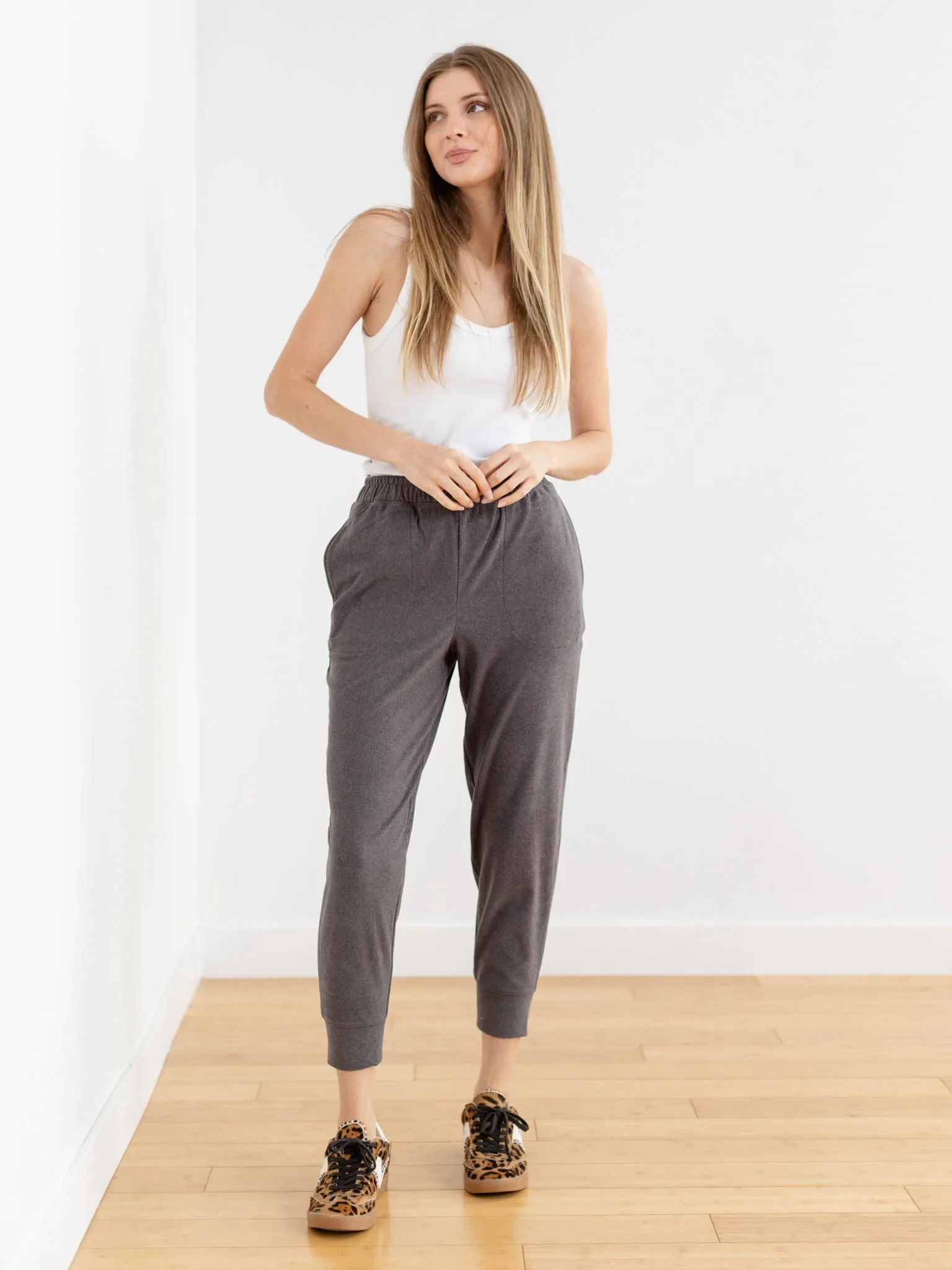 VARLEY Brushed Rib Slim Cuff Pant 25