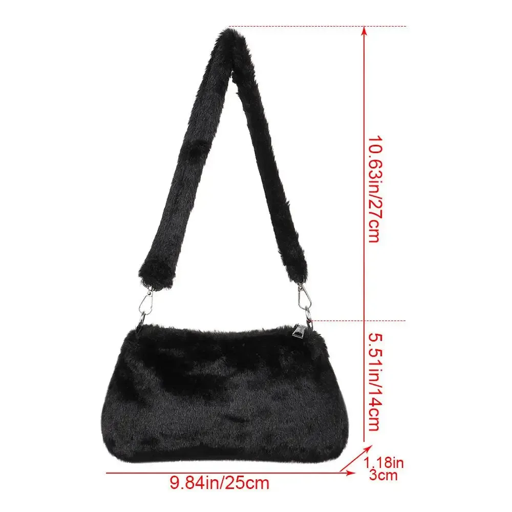 Veloria™ Plush Leopard Shoulder Bag
