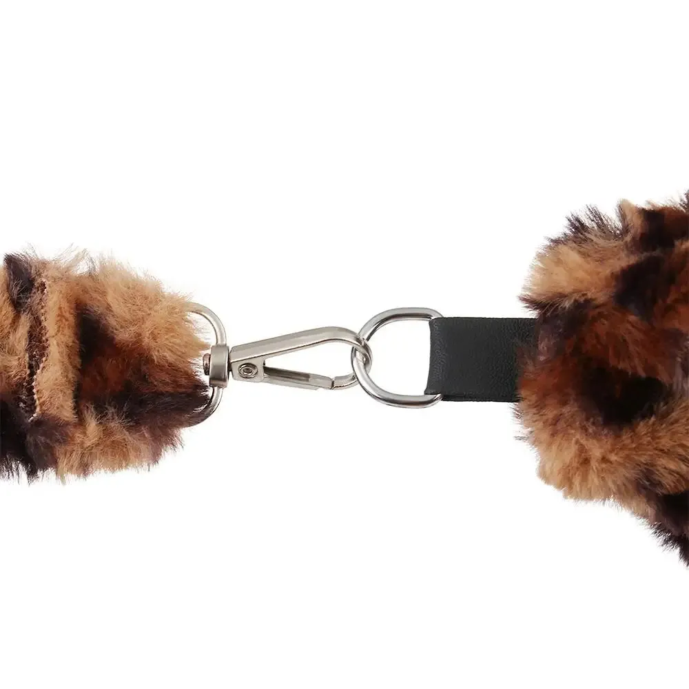Veloria™ Plush Leopard Shoulder Bag