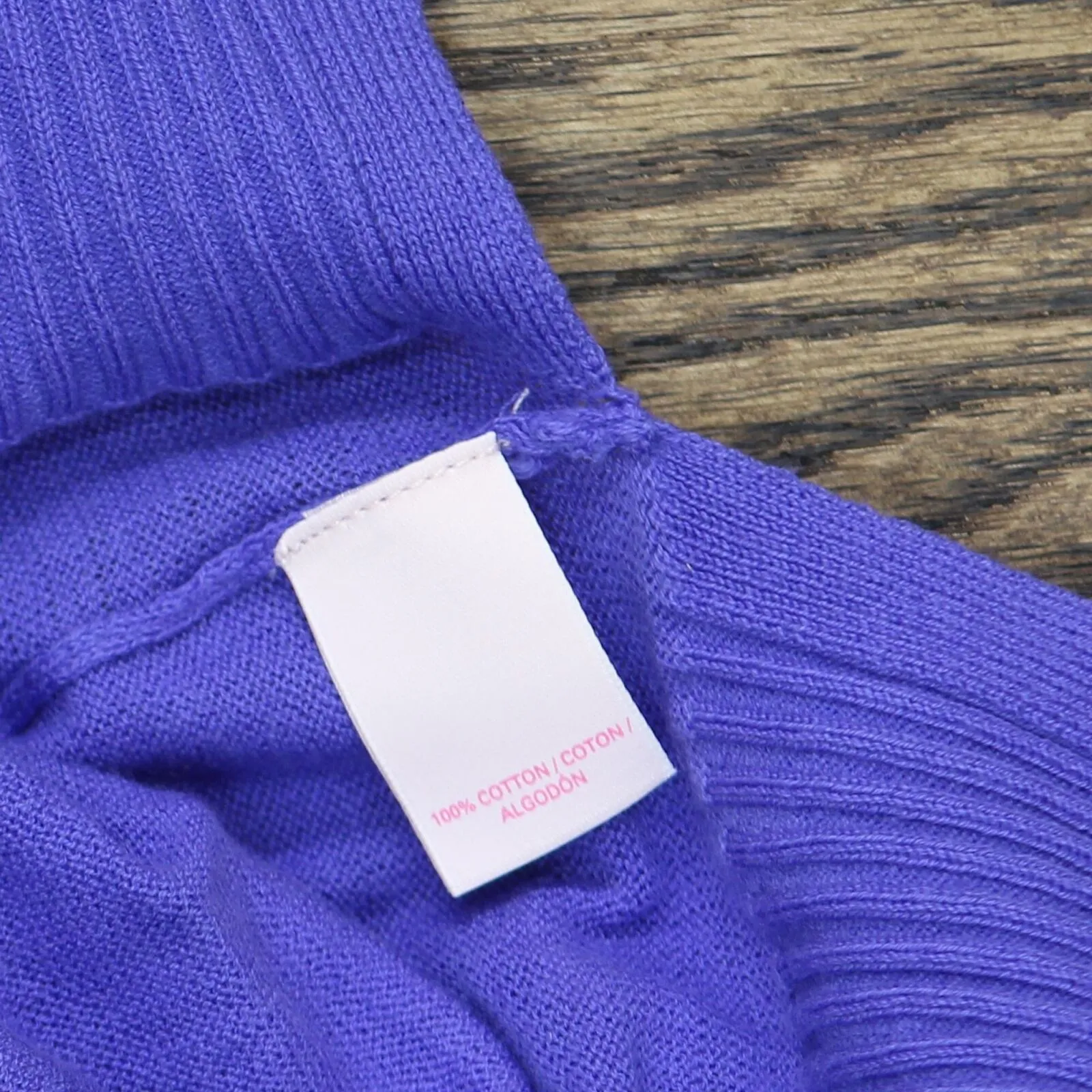 Victoria's Secret Womens Lightweight Long Sleeve Sweater Blur Purple M