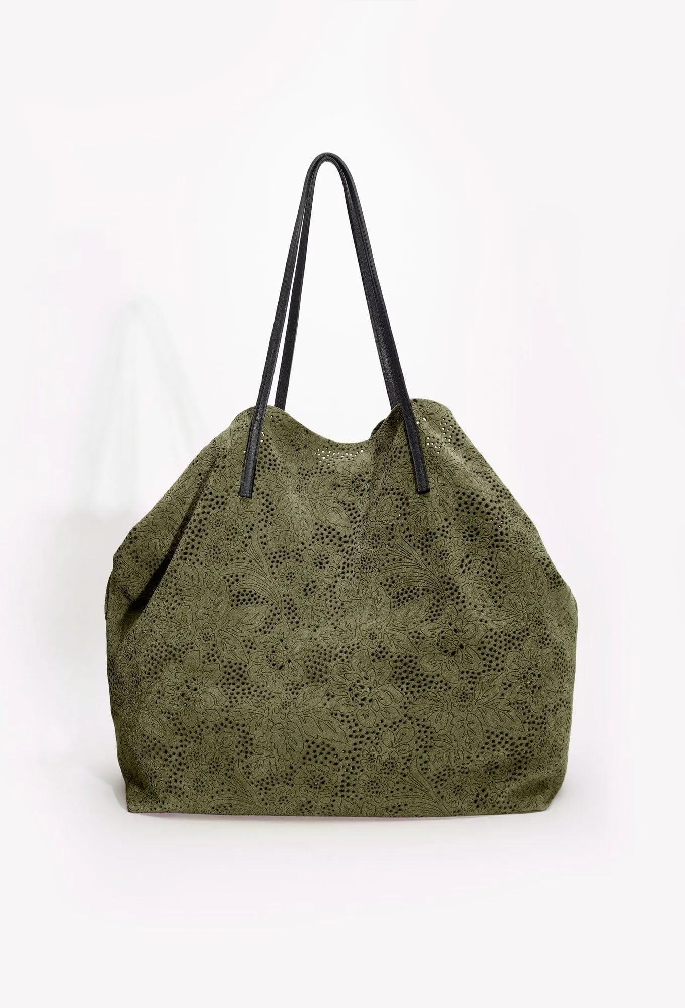 Vinci Suede Tote