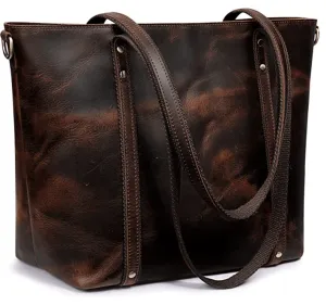 Vintage Emma Leather Tote Bag (PROMO77)