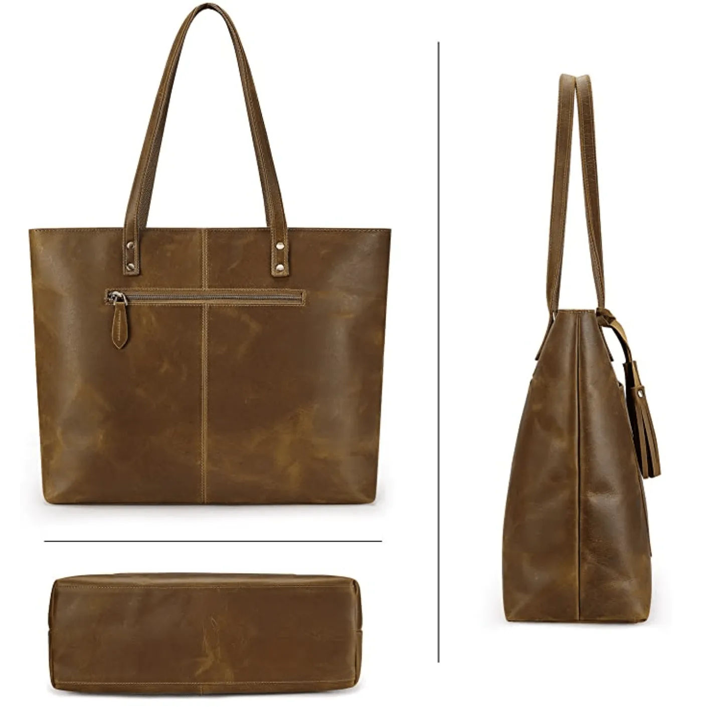 Vintage Evie Leather Tote Bag (PROMO77)