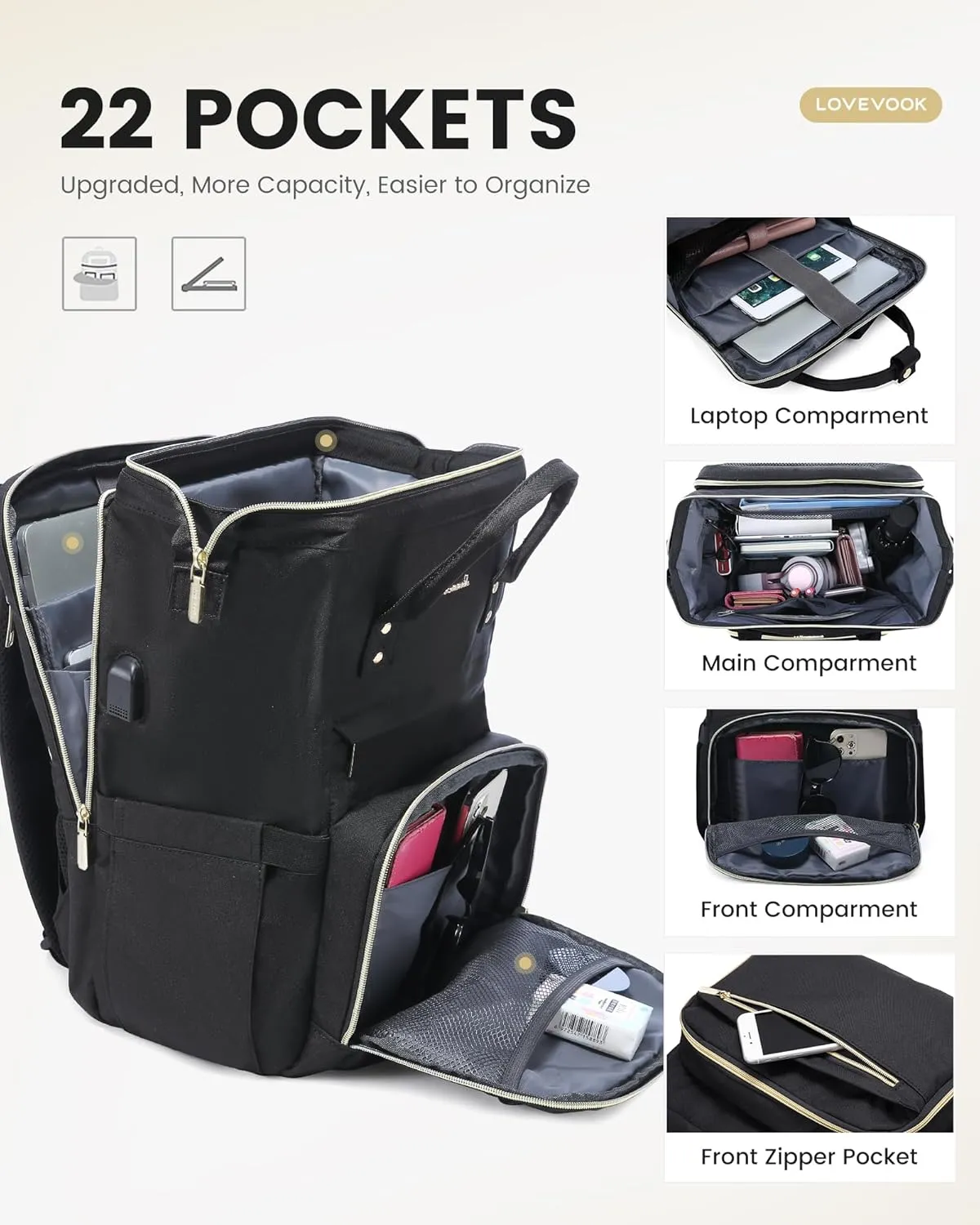 Viola Ⅱ Laptop Backpack, 15.6"-17"
