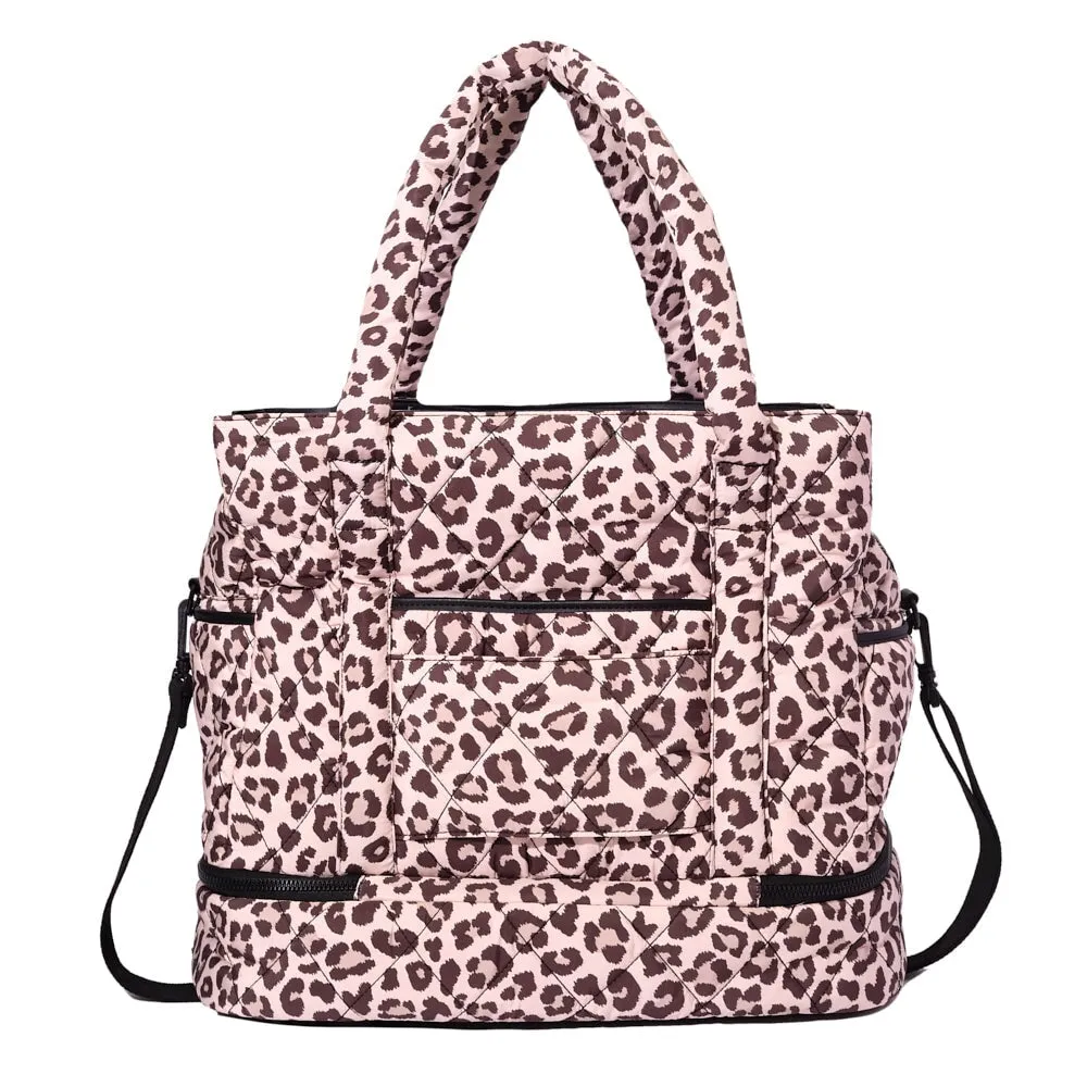 VOYAGER quilted leopard