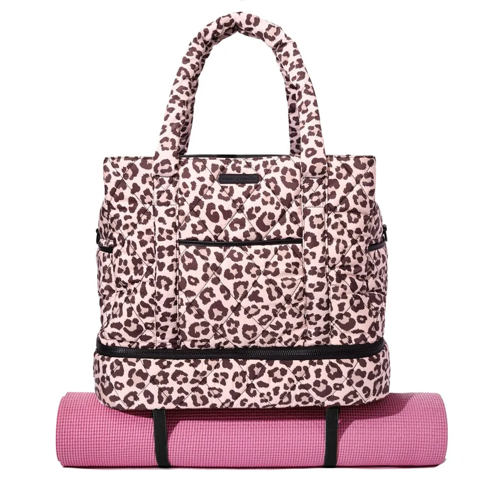 VOYAGER quilted leopard