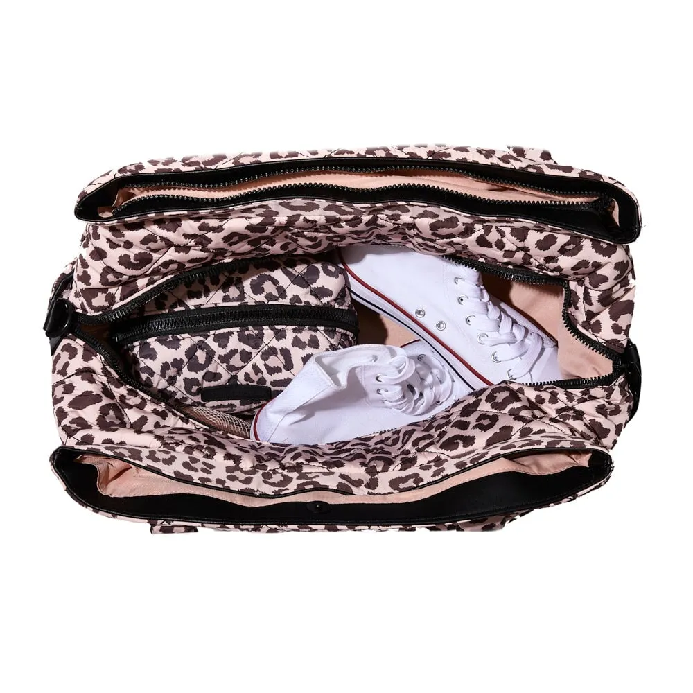 VOYAGER quilted leopard