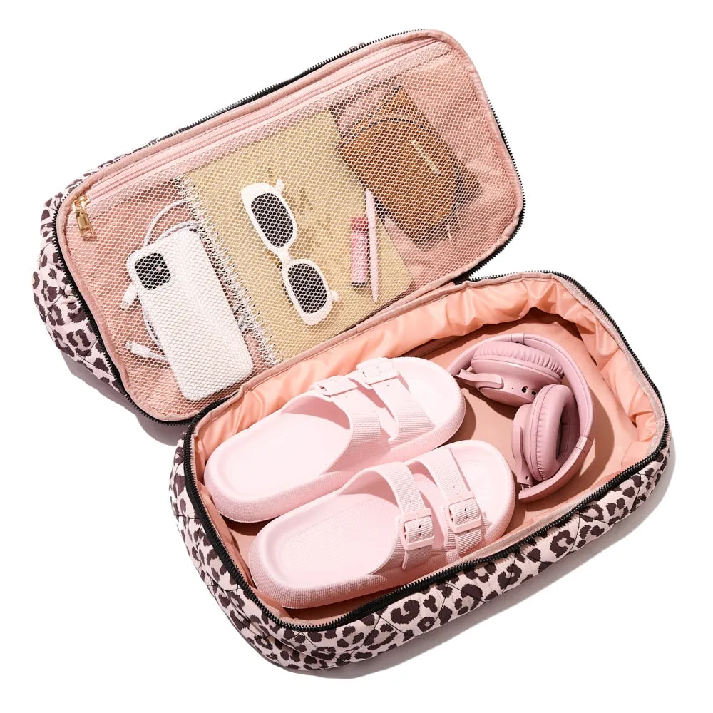 VOYAGER quilted leopard