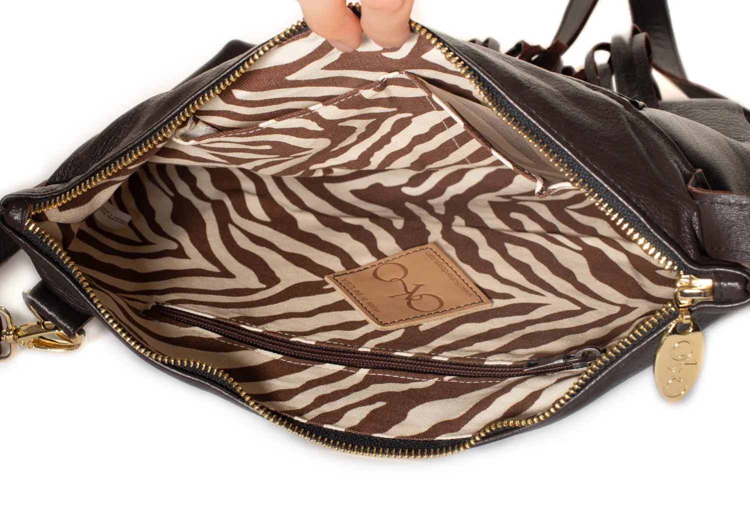 Waterfall shoulder bag