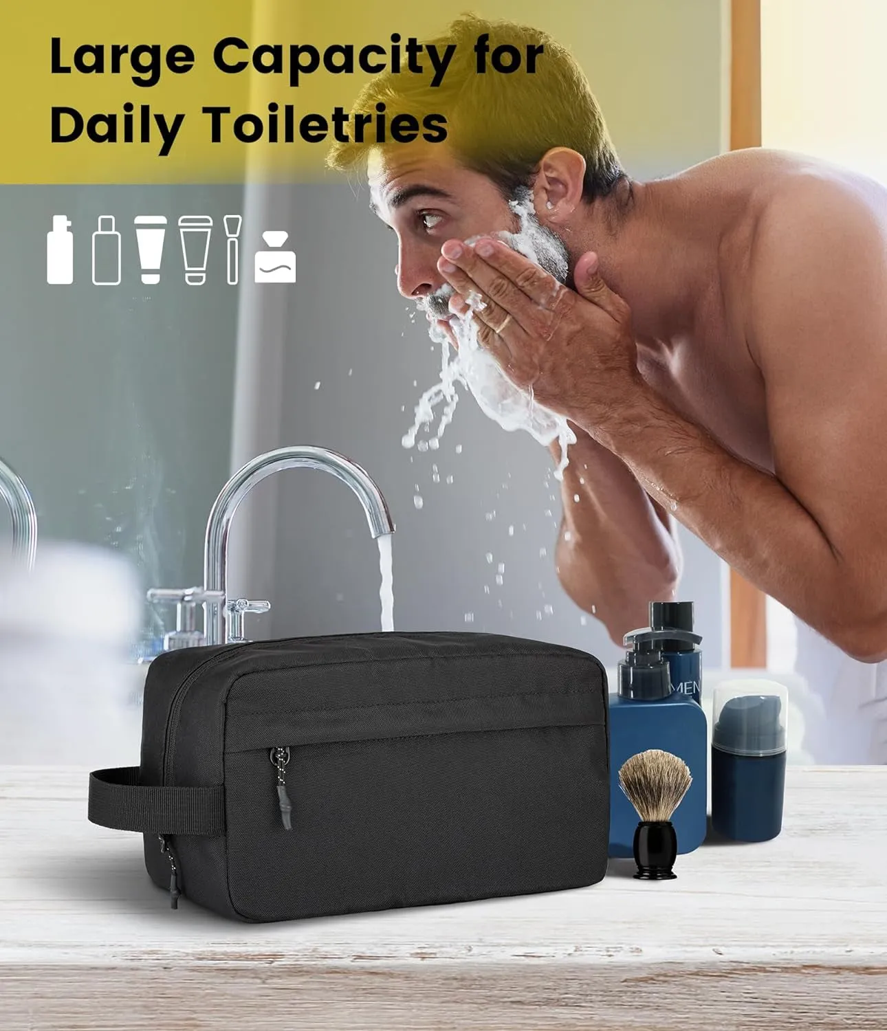 Waterproof Travel Toiletry Bag for Men