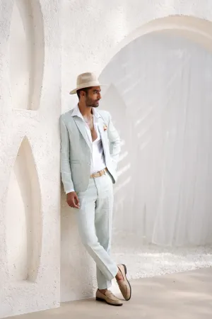 Windowpane Check Blazer Set
