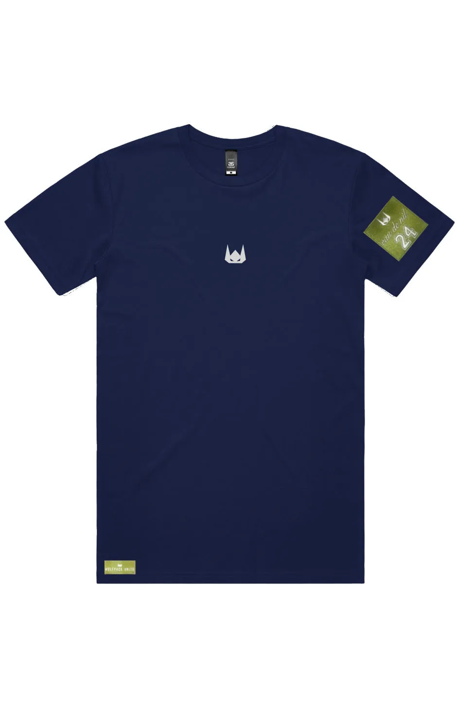 WOLFPACK UNLTD "STATEMENT" LIGHTWEIGHT TEE S/S EMBROIDERED LOGO | NAVY BLUE