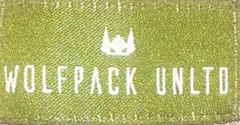 WOLFPACK UNLTD "STATEMENT" LIGHTWEIGHT TEE S/S TEXT LOGO | ARMY GREEN
