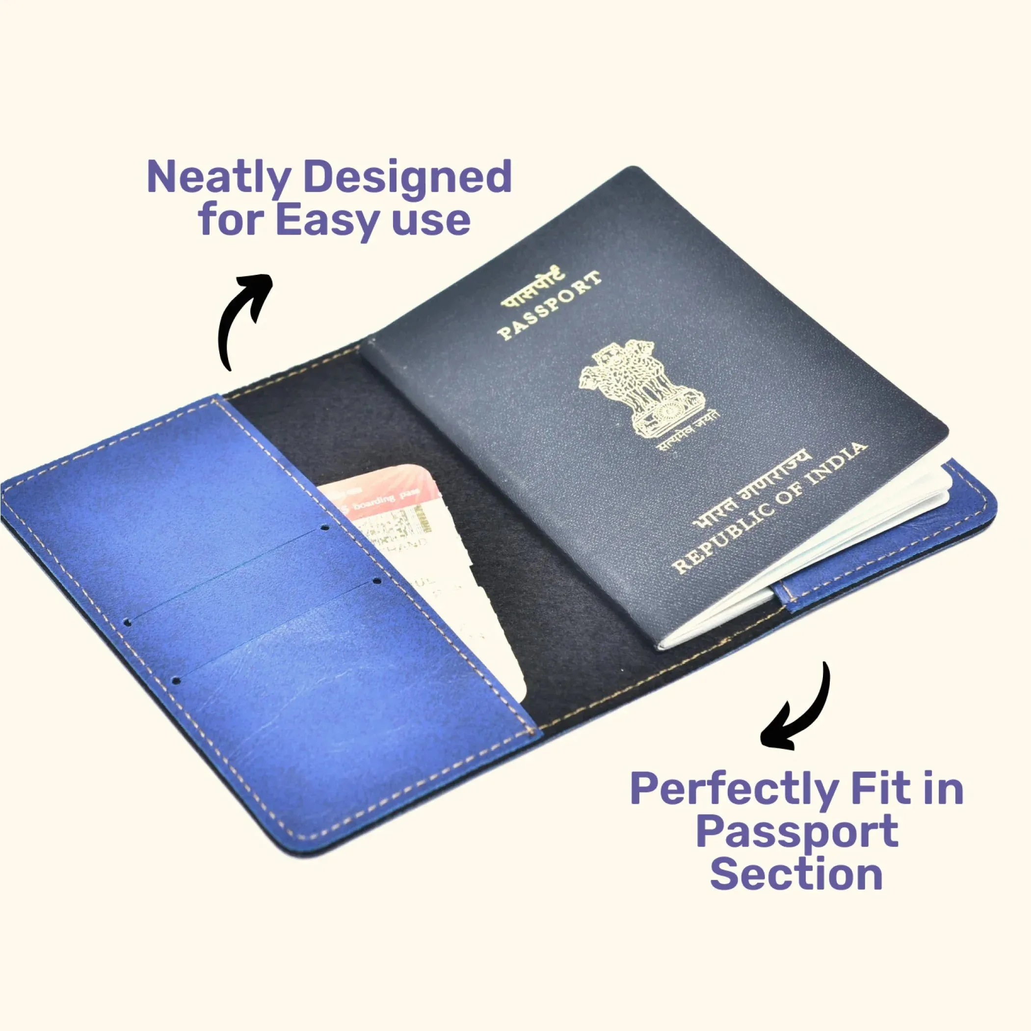 Wolverine Print Personalised Nexon Passport Cover - Royal Blue