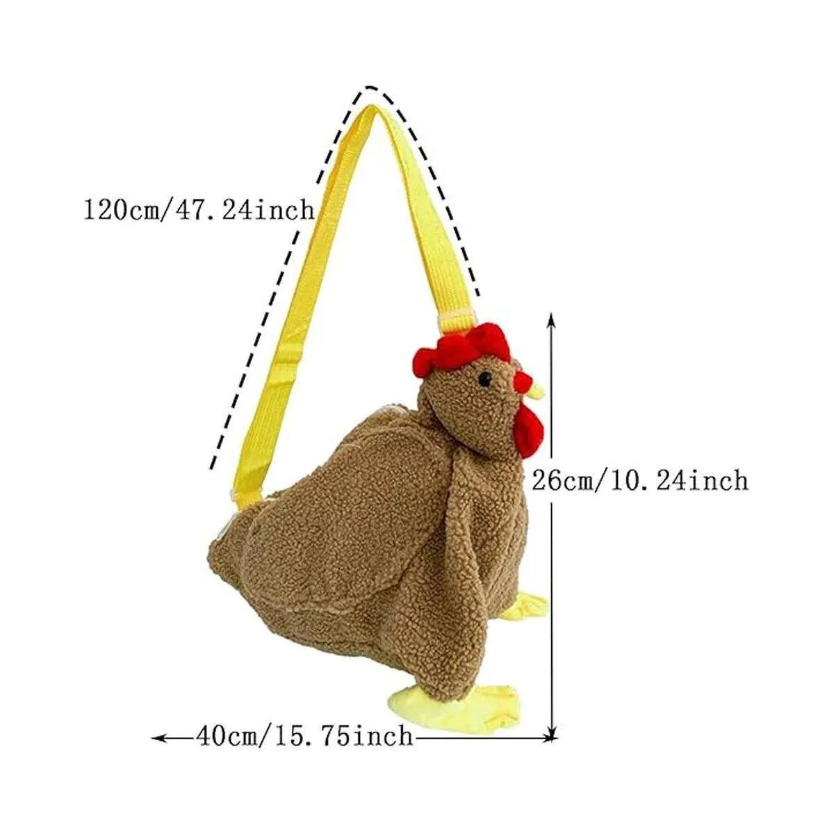 Womens Cute Plush Shoulder Bag Creative Crossbody Girls Messenger Bag