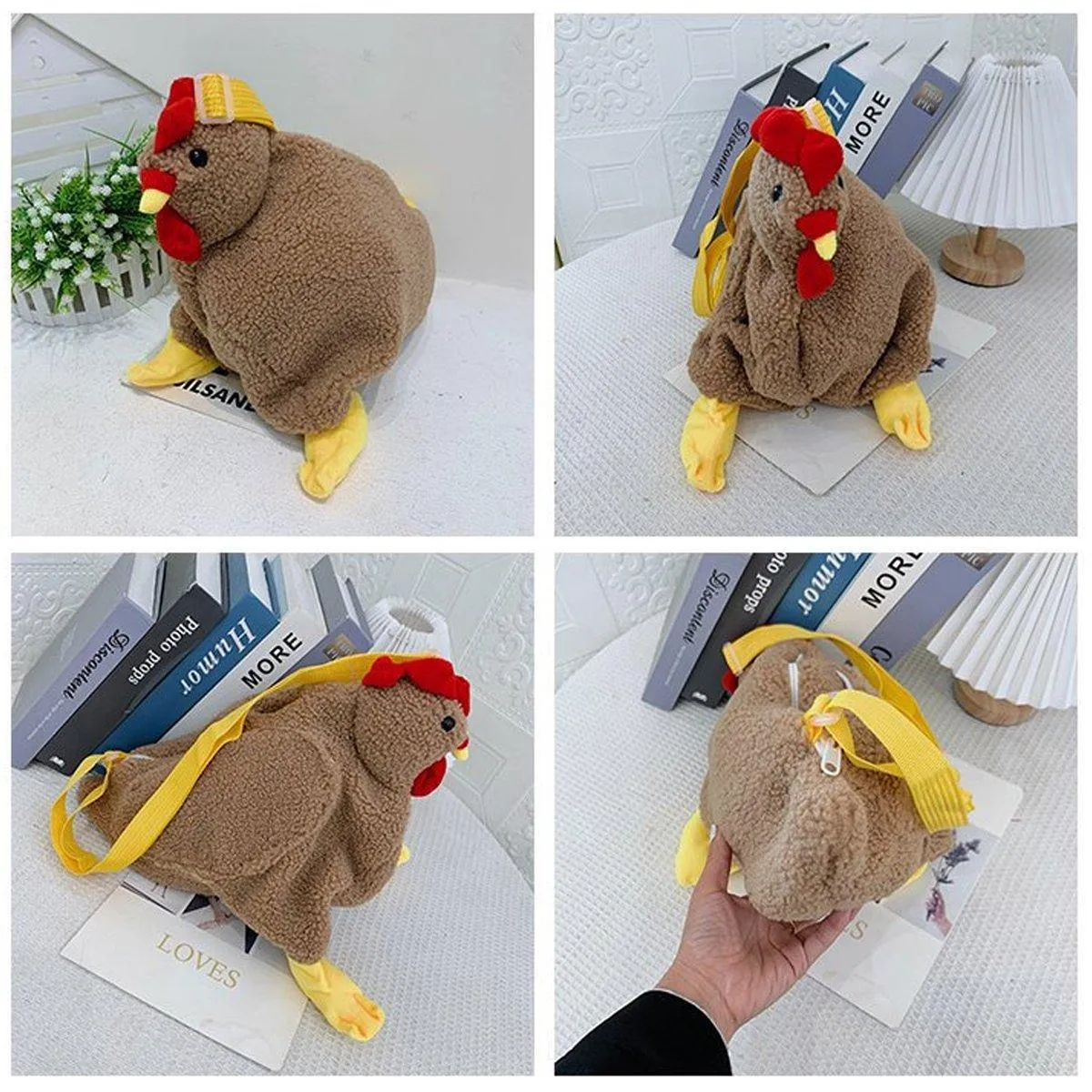 Womens Cute Plush Shoulder Bag Creative Crossbody Girls Messenger Bag